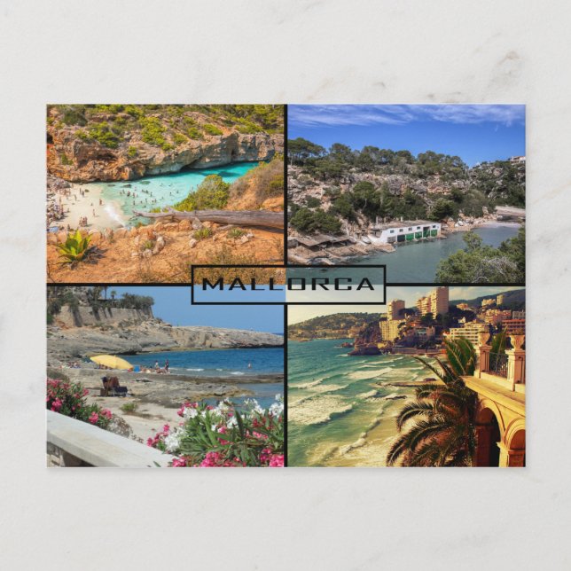 postkarte Strände und Buchten von Mallorca - (Vorderseite)
