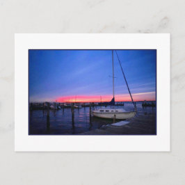 Postkarte "Sunset Over Docks"
