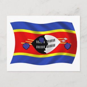 Postkarte "Swasiland Flag"
