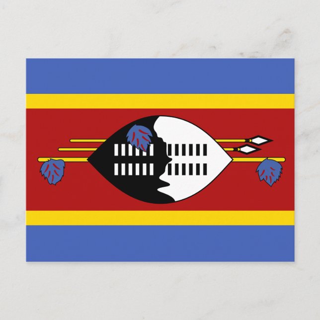 Postkarte "Swasiland Flag" (Vorderseite)
