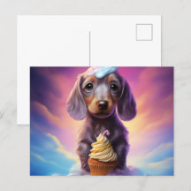 Postkarte The Cute World of Puppies