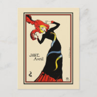 Postkarte: Toulouse Lautrec - Jane Avril