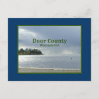 POSTKARTE, TÜR-LANDKREIS, WISCONSIN/SHIMMERY SILVE