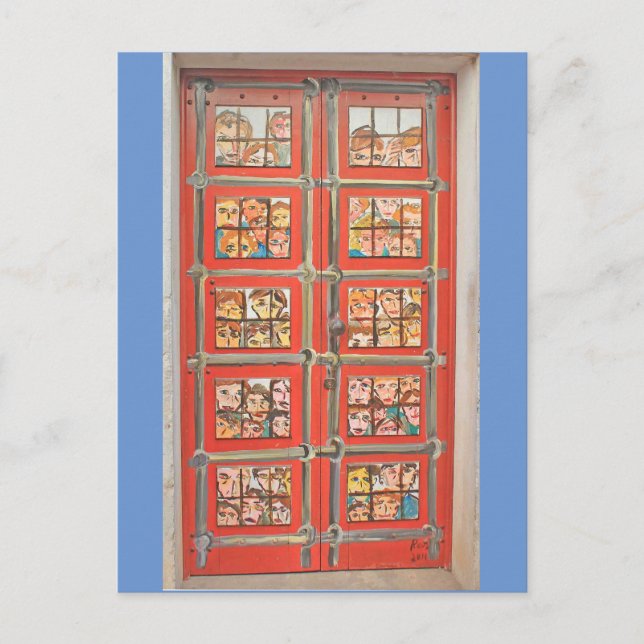 Postkarte - Türen Madeiras (Vorderseite)