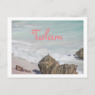 POSTKARTE/TÜRKISCHE WASSERLAPPUNG AM STRAND/TULUM POSTKARTE