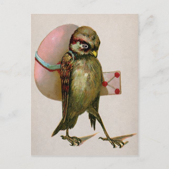 Postkarte "Vintag Bird Oaster" (Vorderseite)