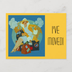 Postkarte Vintag Gepäckaufbewahrung