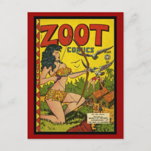 Postkarte Vintage-Comicbook-Cover