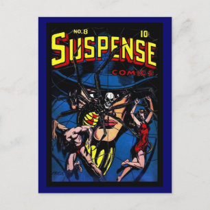 Postkarte Vintage-Comicbuch-Cover