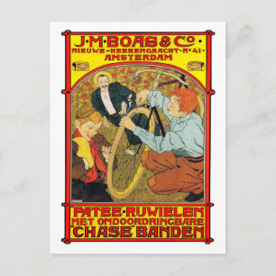 Postkarte: Vintage Fahrradwerbung Postkarte