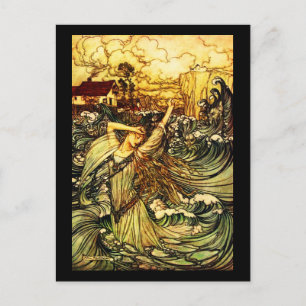 Postkarte-Vintage-Illustration-Rackham 25 Postkarte