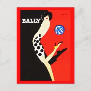 Postkarte-Vintage Reise-Bally Postkarte