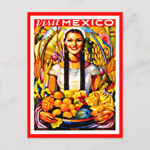 Postkarte-Vintage-Reise-Mexiko Postkarte