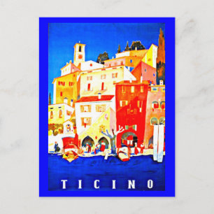 Postkarte-Vintage-Reise-Ticino Postkarte