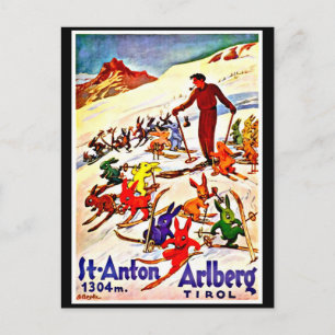 Postkarte Vintage Reise-Tirol