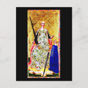 Postkarte-Vintage Wahrsagerei-Tarot 12 Postkarte