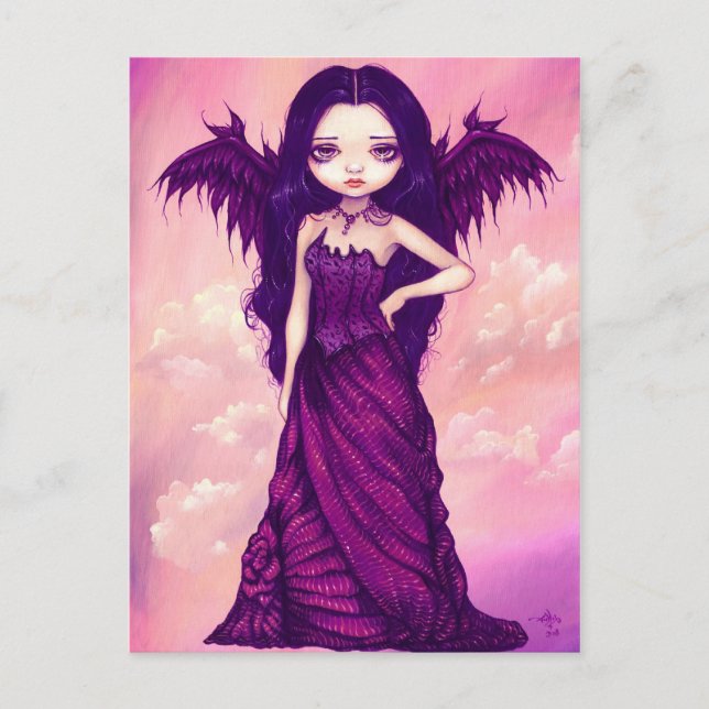 Postkarte "Violet Angel" (Vorderseite)