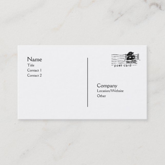 Postkarte Visitenkarte (Vorderseite)