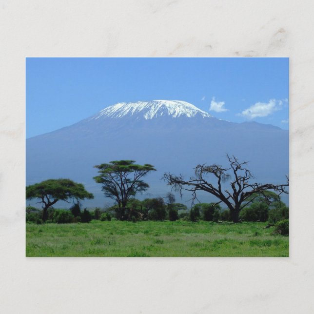 Postkarte vom Berg Kilimanjaro (Vorderseite)