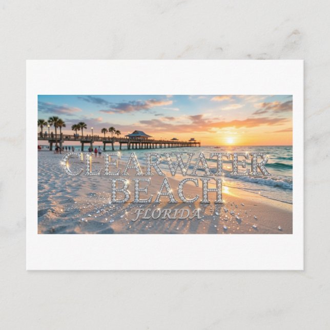 Postkarte vom Clearwater Beach (Vorderseite)