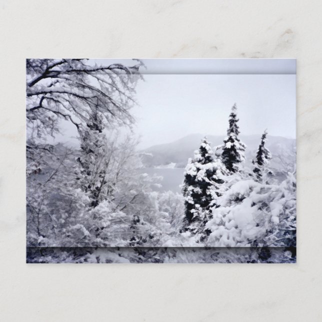 Postkarte vom Lago Nojiri (Vorderseite)