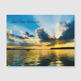Postkarte vom Lake Pepin, Wisconsin