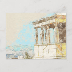 Postkarte von Athen - Altgriechischer Stadtblick, 