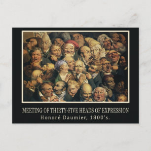 Postkarte von Daumier
