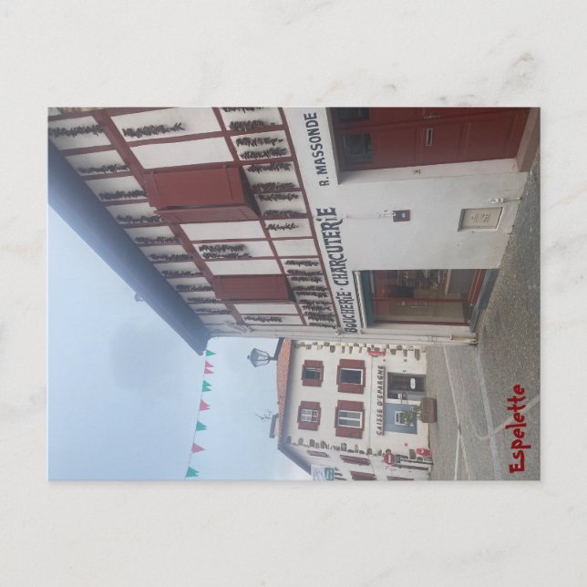 Postkarte von Espelette (Vorderseite)