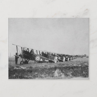 Postkarte von Flugzeugen des Ersten Weltkriegs