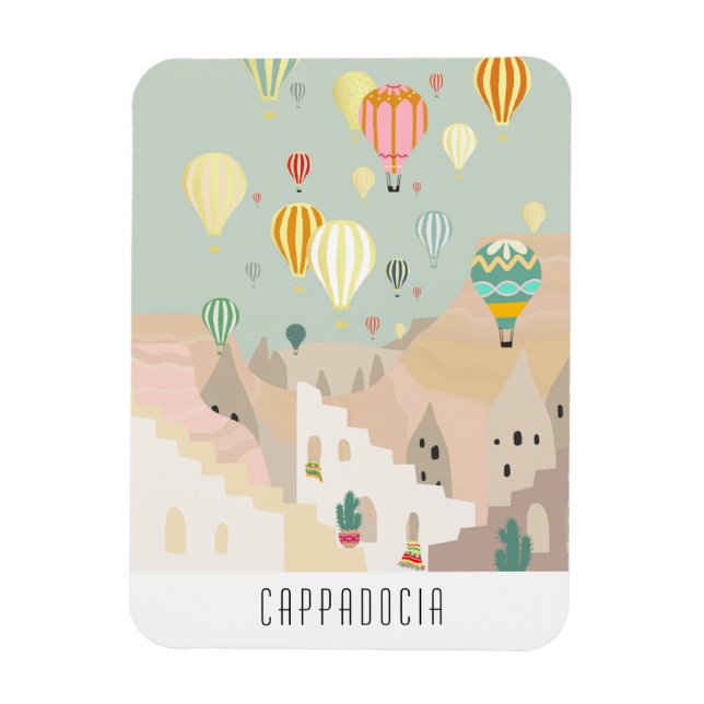 Postkarte von Kappadokien | Kapadokya Ballon Magnet (Vertikal)