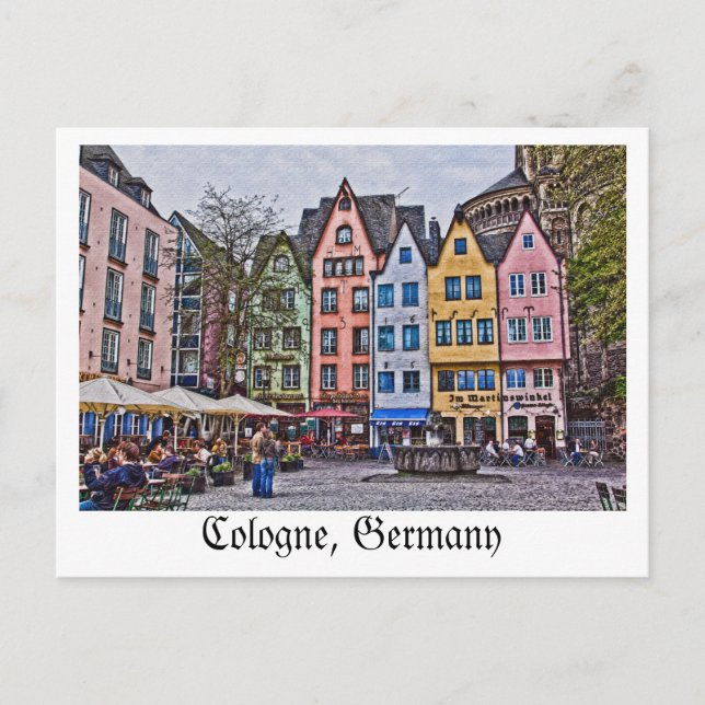 Postkarte von Köln, Deutschland (Vorderseite)