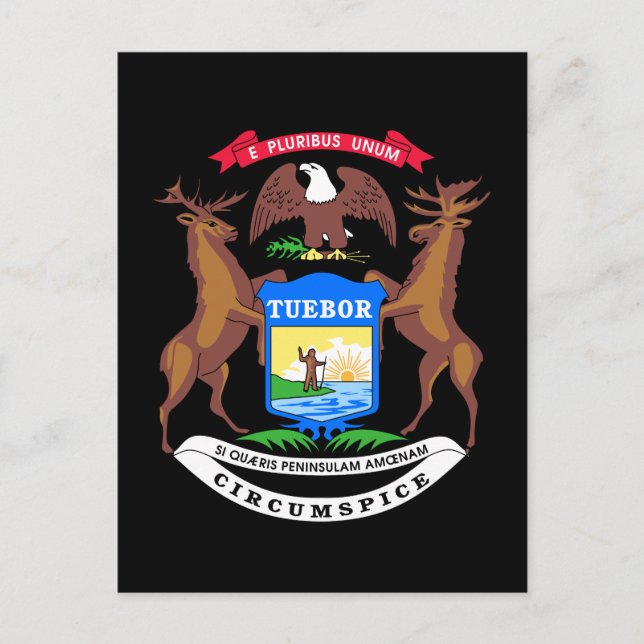 Postkarte von Michigan (Vorderseite)