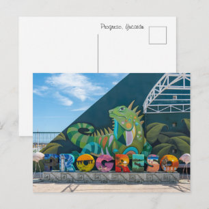 Postkarte von Progreso, Yucatán
