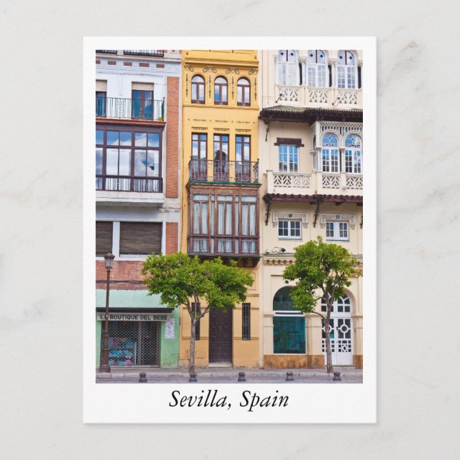 Postkarte von Sevilla, Spanien (Vorderseite)