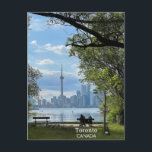 Postkarte von Toronto, Kanada<br><div class="desc">Aussicht auf Toronto von der Insel Toronto.</div>