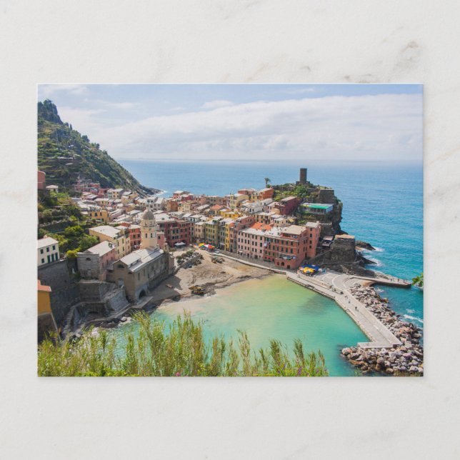 Postkarte von Vernazza, Cinque Terre, Italien (Vorderseite)