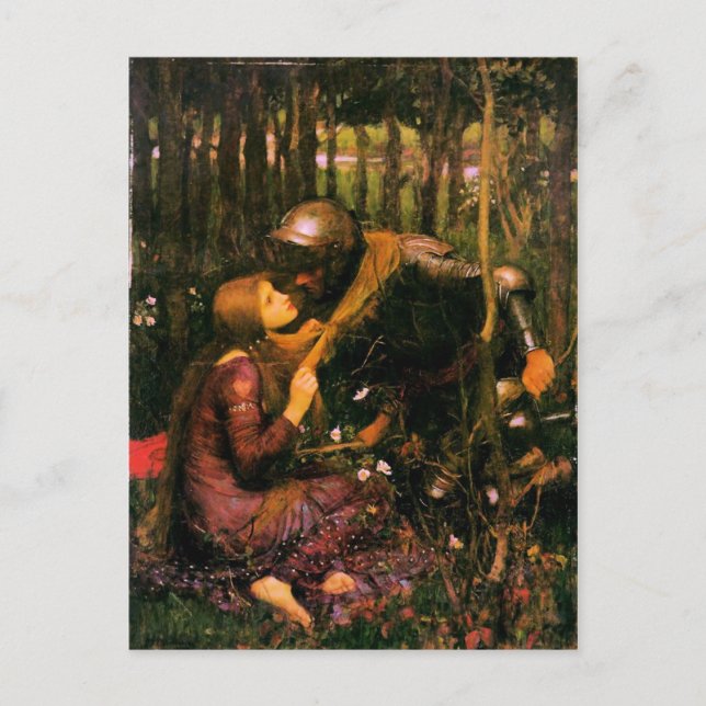 Postkarte vor Raphaelite von John William Waterhou (Vorderseite)