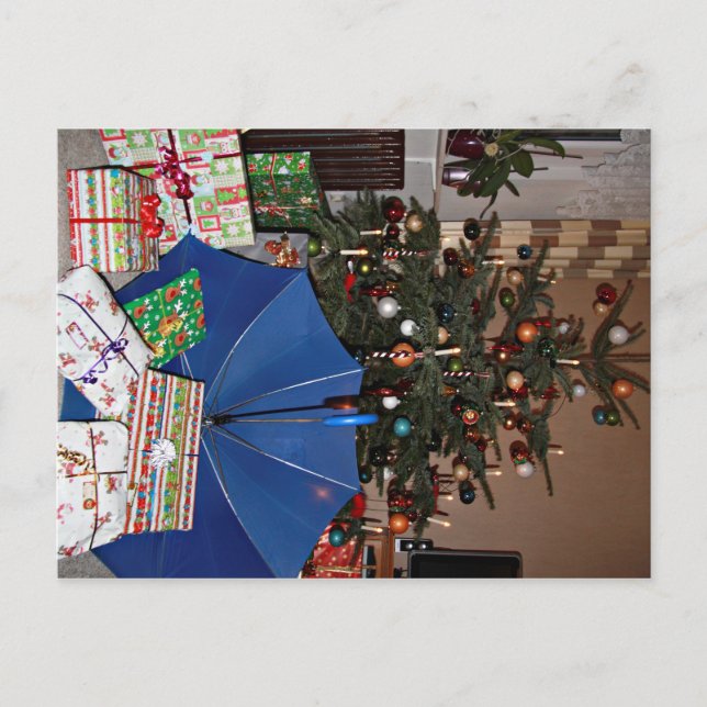 Postkarte - Weihnachten beim Blauen Schirm (Vorderseite)