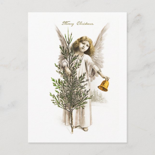 POSTKARTE: WEINCHRISTMAS ANGEL POSTKARTE (Vorderseite)