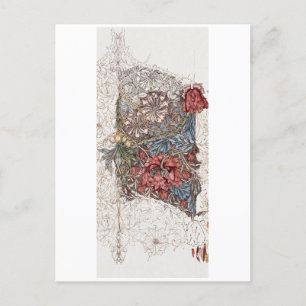 POSTKARTE: WILLIAM MORRIS : WILD TULIP POSTKARTE