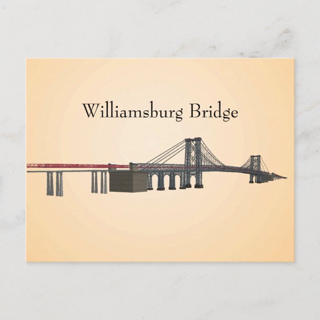 Postkarte: Williamsburg Bridge Postkarte (Vorderseite)