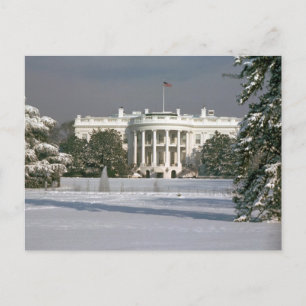 Postkarte / Winter im Weißen Haus