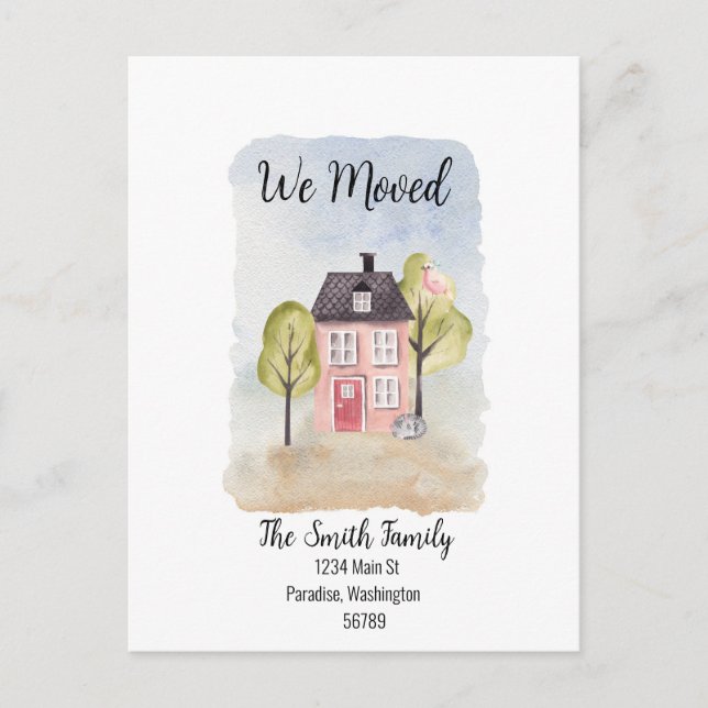 Postkarte "Wir bewegten uns" (Vorderseite)