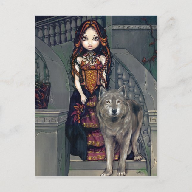 Postkarte "Wolf Countess" (Vorderseite)