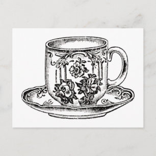 Postkarte - Zeit für Tee