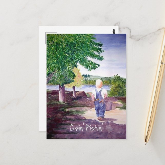 Postkarte - Ziegenpfanne (Vorderseite/Rückseite Beispiel)