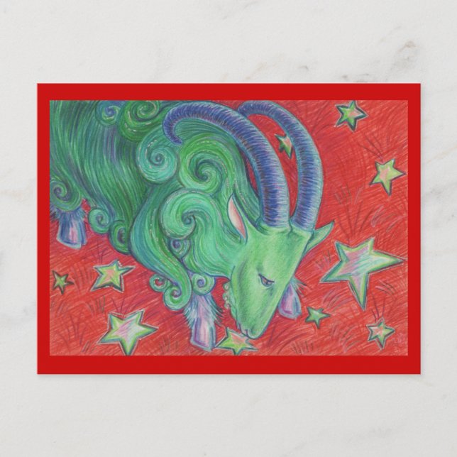 Postkarte Zodiac Capricorn (Vorderseite)