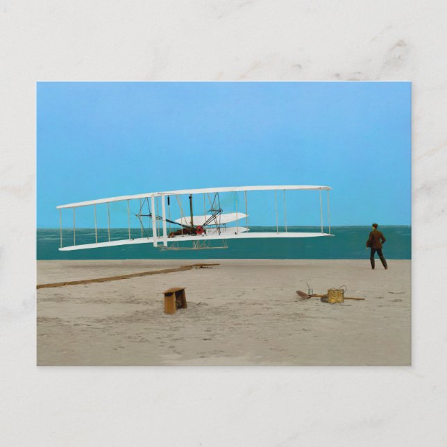 Postkarte zum ersten Flug (Vorderseite)