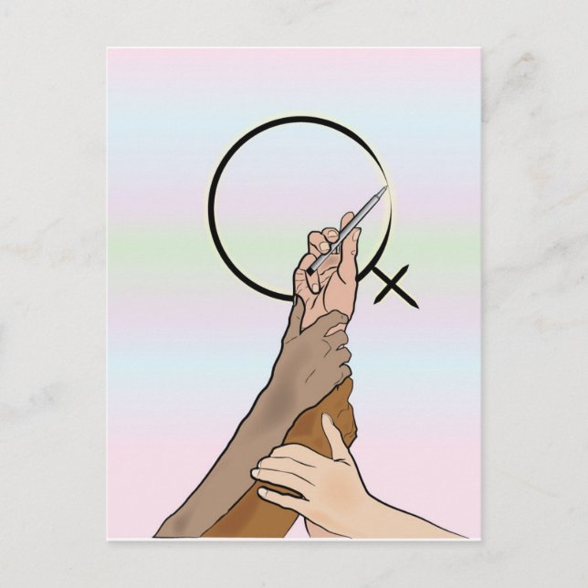 Postkarte zum Internationalen Frauentag (Vorderseite)